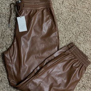Target Faux Leather Jogger Pants